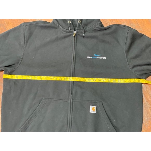 CARHARTT RAIN DEFENDER LOOSE FIT MIDWEIGHT THERMAL-LINED FULL-ZIP SWEATSHIRT SIZ - Picture 7 of 10